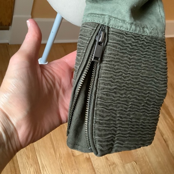 WILFRED FREE Olive Green Moto Jacket Size S - Picture 10 of 16